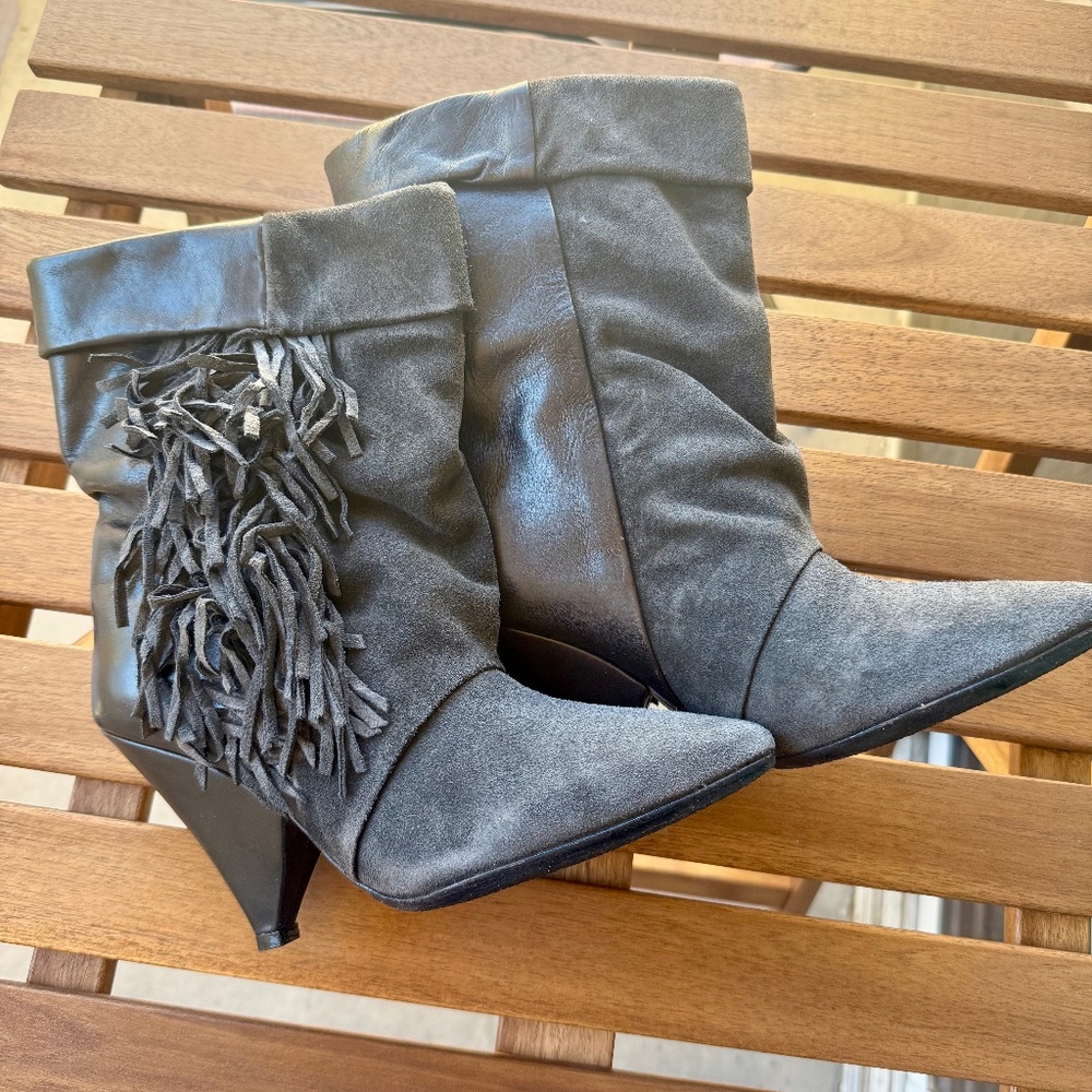 Isabele Marant and H&M leather suede boots